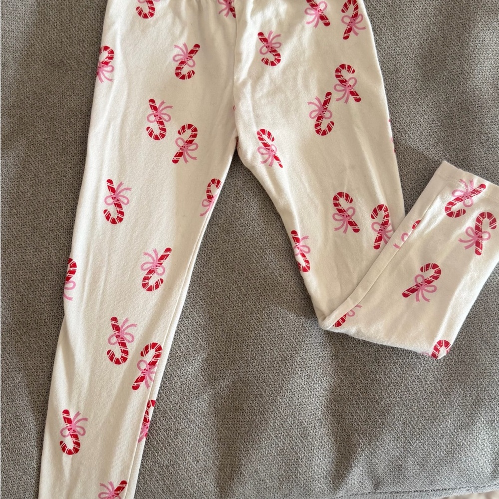 Pink Candy Cane Print Pants